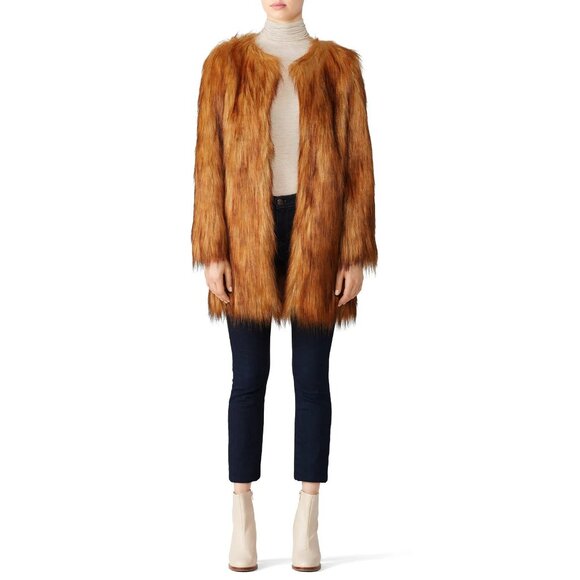 R-351. Unreal Fur Wanderlust Faux Fur Coat Small
